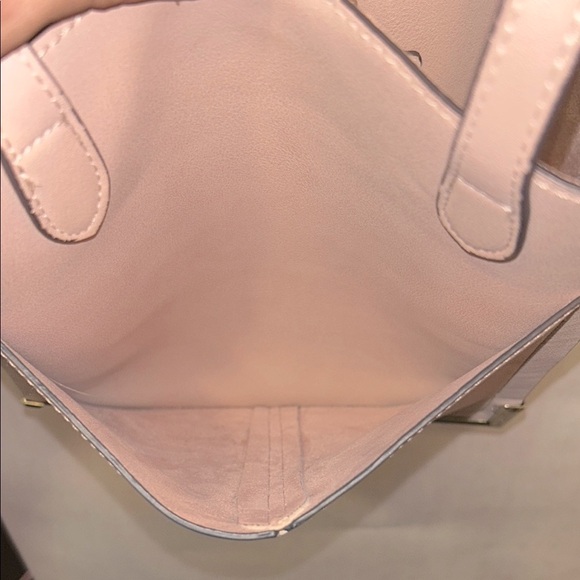 Steve Madden - Mini Cori Tote Faux Blush Pink Leather & Faux Pink Suede Interior - Picture 8 of 16
